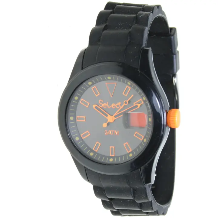 Select Rt-10-2  Reloj Para Para Niño Color Negro y Naranja - 1