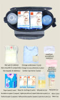 Bolsa para mamás, bolsa de pañales impermeable, bolsa de viaje para mamá de gran capacidad, organizador multifuncional para cochecito de bebé y madre de maternidad - details 7