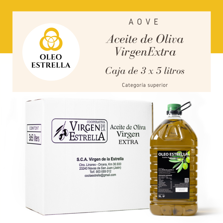 Pack OLEOESTRELLA - Aceite Oliva Virgen Extra - Jaén - Andalucía - Aceite Cooperativa