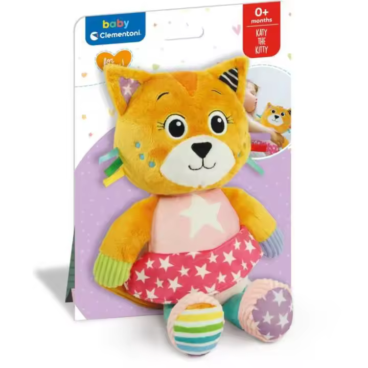 Suave Peluche para Bebés Katy la Gatita - Clementoni - 1