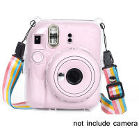 Funda De Cristal Brillante Para Cámara Fujifilm Instax Mini 12 Cubierta Transparente Con Correa Accesorio De Moda Para Aparatos Fotográficos - details 0