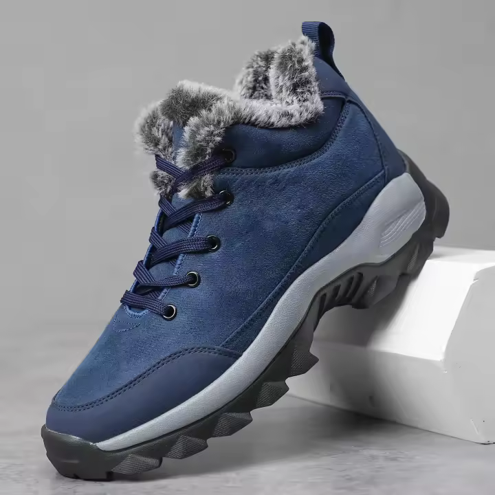 Zapatos De Hombre PARUSM Zapatillas De Montaña Para Senderismo Y Climbing Botas De Invierno Negras De Tenis Microfibra EVA CANVAS Suela De Goma Talla Verdadera - 1