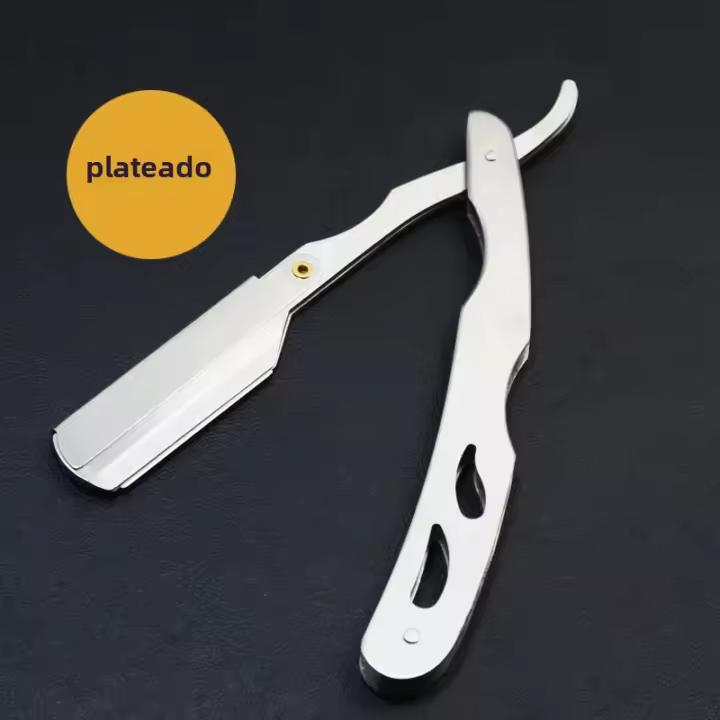 Afeitadora De Cabello Y Barba Para Hombres Abatible De Acero Inoxidable Tijera De Cejas Y Modelado De Rostro Barbera Plegable - 1