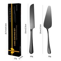 Juego De Cuchillo Y Espátula Para Pastel De Acero Inoxidable Herramienta De Pan Y Queso Para Cocinar Y Hornear Regalo - details 2