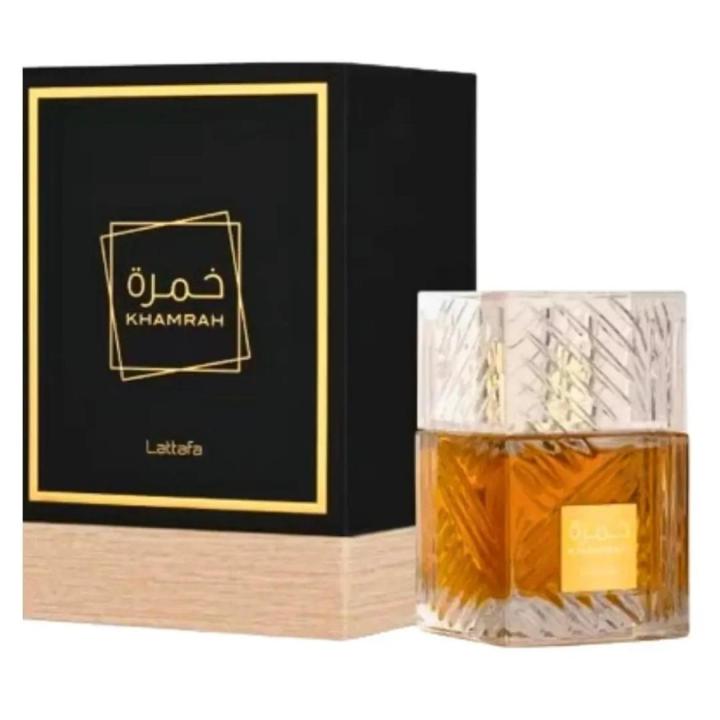 Perfume Árabe Lattafa Khamrah Eau De Parfum 100ml - Fragancia Unisex Dulce, Especiada y Gourmand — oferta en Miravia