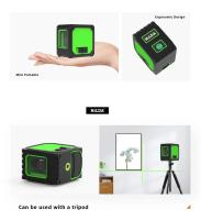 Nivel Laser HILDA 2 Líneas Recargable Por USB Mini Nivel Laser Auto Nivelado Con Láser Verde Rayos Horizontales Y Verticales - details 3
