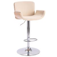 vidaXL Taburete de cocina cuero sintético negro en color marrón claro y negro/marrón claro y crema | cómodas modernas ergonómicas para comedor cocina salón hogar - details 1