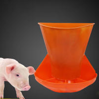 Alfombra De Alimentación Para Cerditos Plástico Montada En La Pared Con Cuatro Compartimentos Dispensador De Alimentos Para Ganado Suministros Agrícolas - details 1