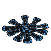 Parches De Gel Para Masajeador De Cuello EMS Reemplazo De Entrenador De Caderas Estimulador Muscular Adhesivo Accesorios De Masajeador Corporal Negro - details 0