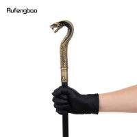 Bastón De Moda Con Mango De Serpiente En Bronce Elegante Decorativo Para Fiesta Cabeza De Cruz De 93cm Con Punta De Goma - details 7