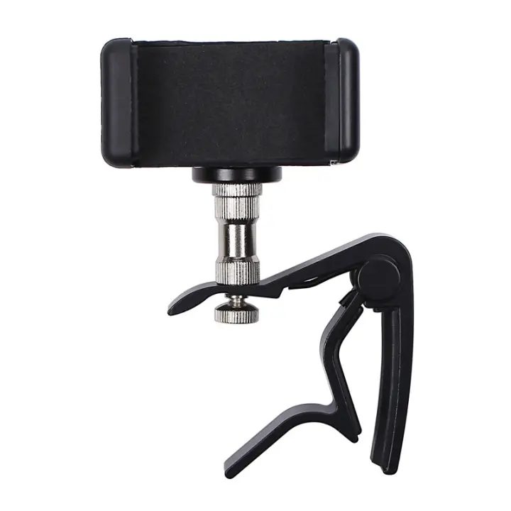 Apertura De Guitarra De Aleación De Aluminio Con Soporte Para Teléfono Para Grabación De Videos De Enseñanza De Ukulele Y Guitarra - 1