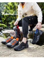 Zapatos De Senderismo Para Hombre 2024 Transpirables Montañismo Ciclismo Caminar Camping Sendero Escalada Zapatillas Tamaño Grande 40-48# - details 8