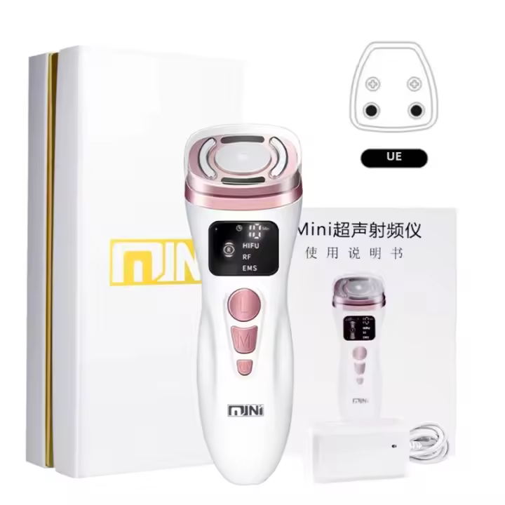 Mini Máquina De Radiofrecuencia HIFU Ultrasonido EMS Corriente Micro Facial Belleza Instrumento De Cuidado De La Piel Rejuvenecimiento Antiarrugas - 1