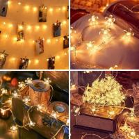 Luces De Fairy LED De Flor De Cerezo 1pc Lámpara De Garlanda De Cristal Operada Por Batería Para Decoración Interior De Vacaciones - details 8