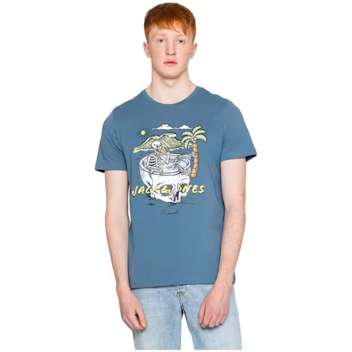 Camiseta de Manga Corta Jack&Jones 12213533-Bluefin para hombre en color azul - 1