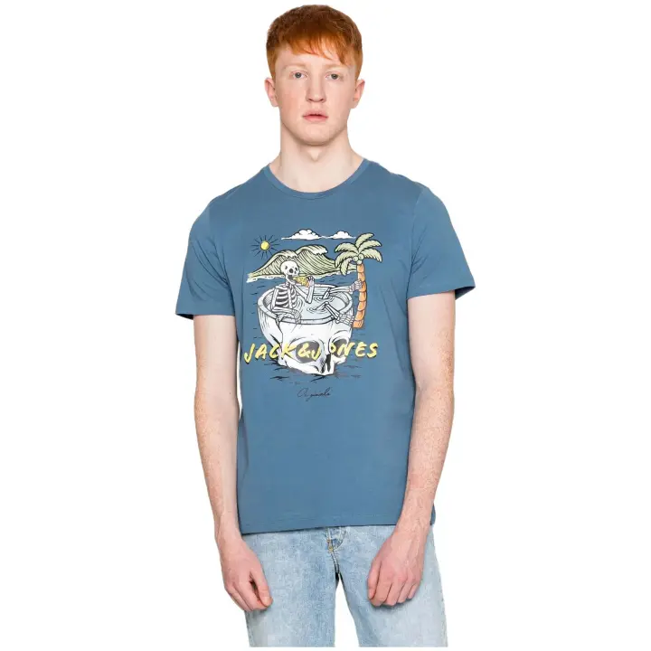 Camiseta de Manga Corta Jack&Jones 12213533-Bluefin para hombre en color azul - 1