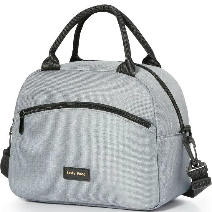 Bolsa de almuerzo isotérmica, bolsa de almuerzo impermeable, fiambrera isotérmica, bolsa de almuerzo reutilizable portátil, con - 1