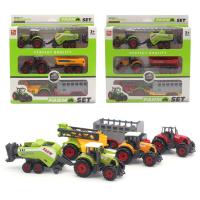 Modelo De Camión De Granja Miniatura En Aleación De Latón Para Jóvenes Hombres Set De Carrocería De Tractor De Fábrica Colección De Juguetes Educativos Para Niños - details 2