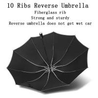 Paraguas Automático Completo Para Hombres Y Mujeres Con Rayas Reflectantes Antiviento Y Protección UV Paraguas Tridimensional Para Adultos - details 7