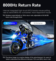 Nuevo Ratón Bluetooth Inalámbrico Attack Shark R6 Tres Modos Silencioso Ligero Para Esports Paw3950 Con Resolución De 42000 - details 6