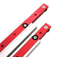 Herramienta De Miter Roja Para Carpintería Con Track T Y Slider Práctico Modificador Metal Miter Barra De Limitación - details 6