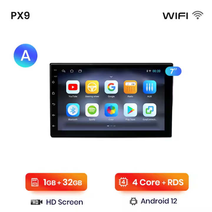 AWESAFE inalámbrico CarPlay Android Auto Radio para VW, Volkswagen, Fiat, Renault, Nissan, Hyundai coche reproductor multimedia GPS 2 din autoradio volante controles RDS Bluetooth - 1