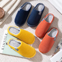 Tufo De Algodón Grueso Para Mujer Y Hombre Pantuflas De Interior Y Exterior Antideslizantes Y Cálidas Con Diseño Lindo Suela Gruesa Pantuflas De Invierno - details 3