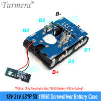 Turmera Caja De Batería Para Destornillador 18V 21V Soporte De Batería 18650 5X 10X 15X 20X Con BMS 50A Máx.100A Para Reparación De Taladro Eléctrico - details 5