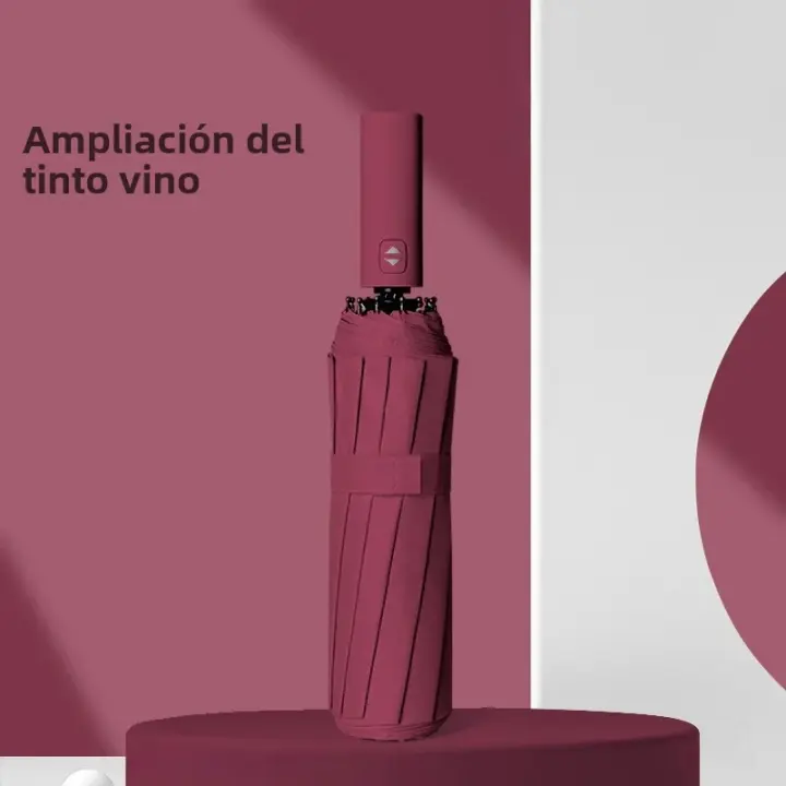Paraguas Automático Xiaomi 12 De Tamaño Grande En Color Sólido Con Protección UV Y Luz Colapsable Para Sombrilla - 1