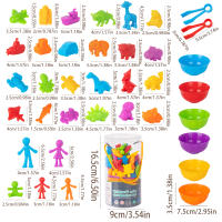 Juguetes Educativos Montessori De Aprendizaje Matemático Por Colores Y Conteo Con Juego De Bollos Pila Paireando Animal Para Niños De 3-12 Años - details 3