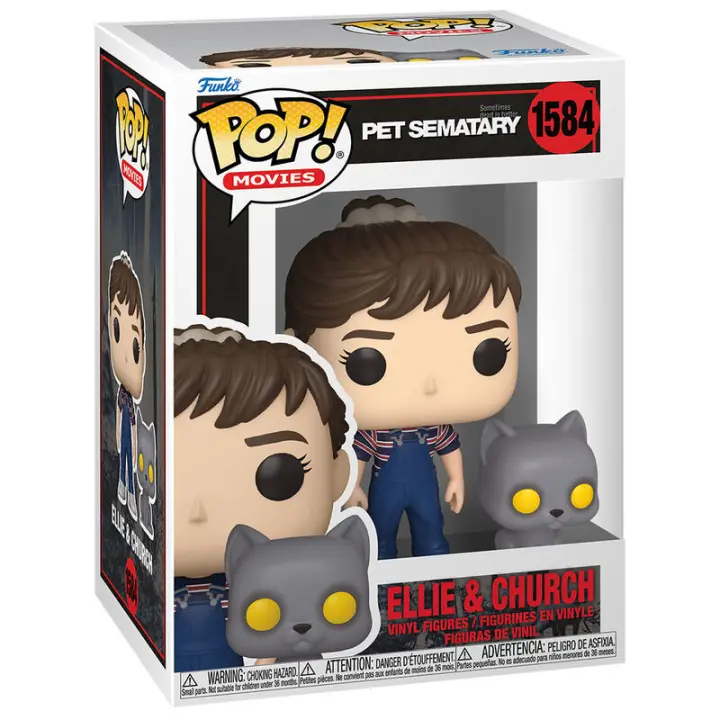 Figura Pop Pet Sematary Ellie & Church-Figura de Vinilo Coleccionable - Idea de Regalo- Mercancia Oficial - Juguetes para Niños y Adultos - Movies Fans - Muñeco para Coleccionistas y Exposición - 1