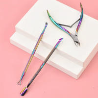 Kit De Manicura Profesional 3 Pcs Cortauñas Acero Inoxidable Multifuncional Pinza Y Empuñadura De Cutícula Eliminador De Uñas - details 12