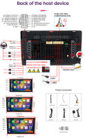 Radio Multimedia Para Coche Con Apple Carplay Android 12 GPS FM Compatible Con VW Toyota Nissan Pantalla Táctil De 7/9/10 Pulgadas Memoria RAM 4G ROM 32G Soporte a Can-Bus Y Control Del Volante - details 9