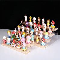 Exhibidor De Madera Acrílica De 2-7 Capas Para Cosméticos Perfumes Cupcakes Organizador De Muñecas Figuras De Acción Y Modelos Estantería De Almacenamiento Para El Hogar - details 0