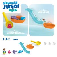 PLAYMOBIL Junior Aqua (71689) Diversión en tu bañera con la pesca de animales del mar, incluye tiburon, pulpo, pez globo y tobogan con ventosa, para niños de 12 meses, novedades - details 3