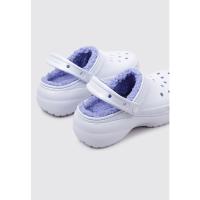 Crocs CLASSIC PLATFORM LINED CLOG W Zuecos De Plataforma Mujer Lila - details 2