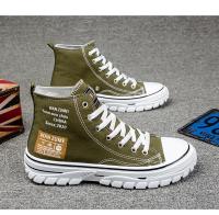 Zapatillas De Lona Vulcánicas Clásicas Para Hombres Y Mujeres Con Plataforma Alta Y Punta Abierta Moda Transpirable Y Cómodas Deportivas Coreanas - details 16