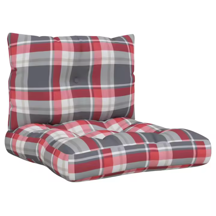 Canva Cuadros Rojos Cojín par Palet Unidade - 1