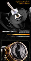 Nueva Carrete De Pesca GT Battle 3 3000-8000 Con 6+1 BB Cuerpo Metálico Completo Manija CNC Pre-Load Spinning Reel Para Oceanos Rios Lagos Y Montañas - details 2