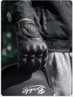 Guantes De Motocicleta De Cuero Ganso Para Hombres Y Mujeres Retro a Prueba De Agua Para Primavera Verano Motocross Carreras En La Calle - details 9