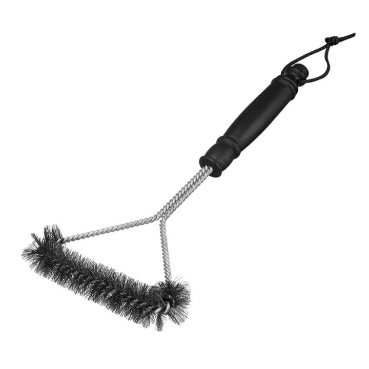 DESEOS Cepillo barbacoa profesional 45cm | Mango ergonómico de polipropileno | Cerdas de acero inox | Perfecto para barbacoas - 1