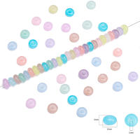 Lotes De 10G De Cuentas De Vidrio Super Excepcionales Domésticas De 3x6mm Para Joyería Hecha a Mano DIY Imitación De Jade Abacus - details 3