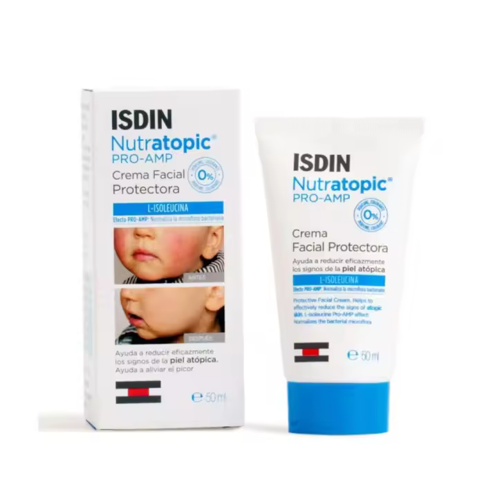 Isdin Nutratopic Pro-Amp Crema Facial Piel Atópica 50 Ml - Hidratación Intensa - 1