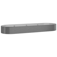 vidaXL Jardinera arriate acero recubrimiento polvo 322x100x36 cm Color Verde,  Gris,  Antracita y mas - details 0