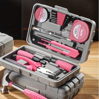 Juego De Herramientas DIY Para Mujer 13pcs Rosa Kit Pequeño De Herramientas Básicas Para El Hogar Oficina Y Dormitorio Universitario - details 4