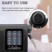 Retekess TR605 Radio Portátil FM/MW/SW Con Batería Recargable Y Altavoz Loud Speaker Para Ancianos Antena Externa De 1/4 De Pulgada Luz De Emergencia Y Buzzer - details 1