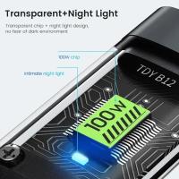 Cable De Carga Rápida 3 En 1 100W Transparente Tipo C USB Micro Para iPhone Samsung Huawei Xiaomi Con Lámpara Piloto Y Cargador USB C 6A - details 4