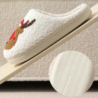 Zapatillas De Navidad Para Mujer Y Hombre Suaves Para El Hogar Y La Dormitorio Sandalias Planas Con Peluche Cálidas Y Antideslizantes Para Parejas - details 7