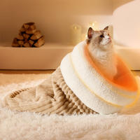 Bolsa De Dormir Para Gato Suave Y Cálida Cama De Gato Divertida Con Tunnel Nido Cómodo Para Perros Y Gatos De 5-8kg Accesorios Para Mascotas - details 1