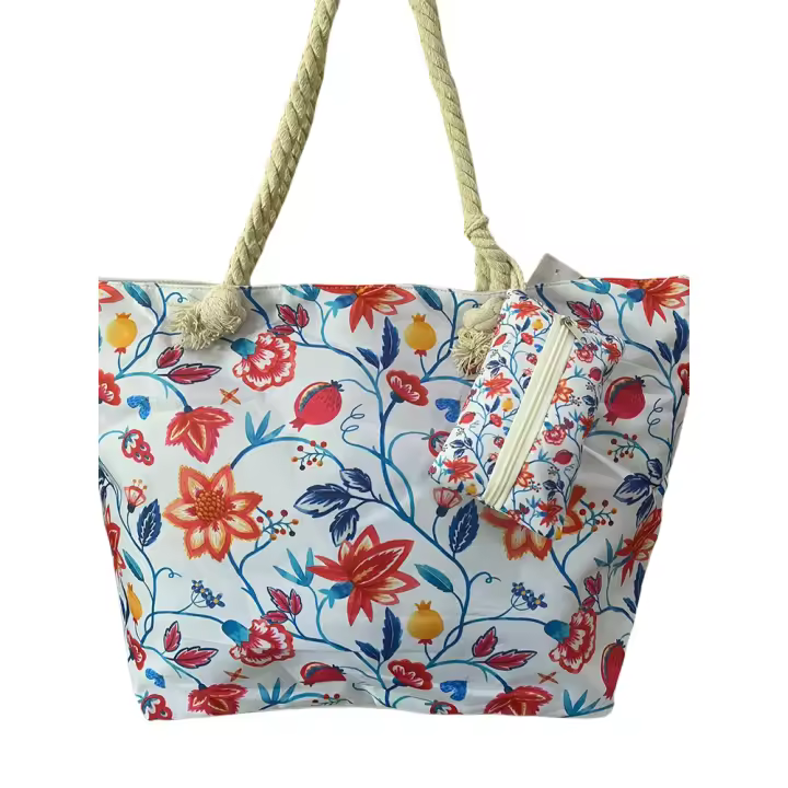 55x36cm Bolso de Playa Grande Impermeable Bolsa de Playa (Envíos en Colores Aleatorios) para Mujer Totalizador con Asas para Playa - 1